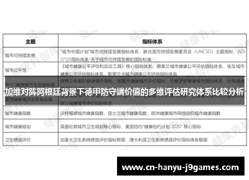 加维对阵阿根廷背景下德甲防守端价值的多维评估研究体系比较分析 加维对阵阿根廷背景下德甲防守端价值的多维评估研究体系比较分析